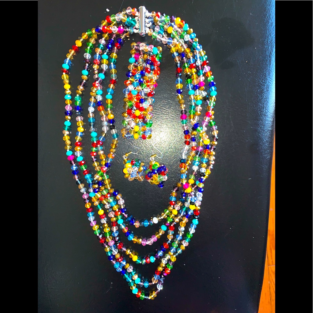 Gorgeous Brand New 5 Row Czech Crystal Set